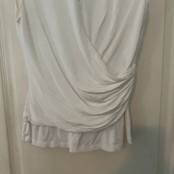 Max Mara Cream Drape Top - Picture 3 of 8